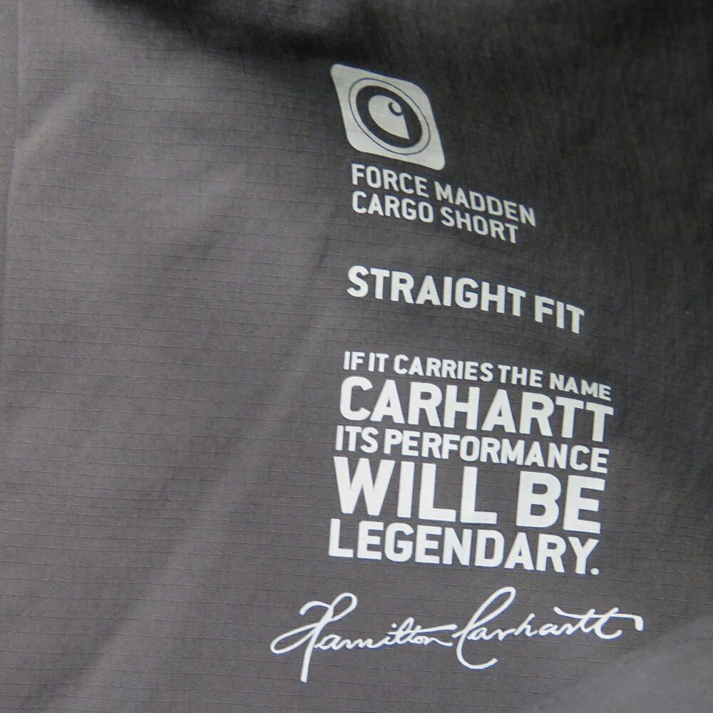 Carhartt Women's Straight Fit Force Madden Cargo Shorts 10 Charcoal Gray - Picture 6 of 9
